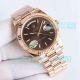 TWB Swiss Replica Rolex Day-Date II 40 Chocolate Dial Rose Gold President Watch (5)_th.jpg